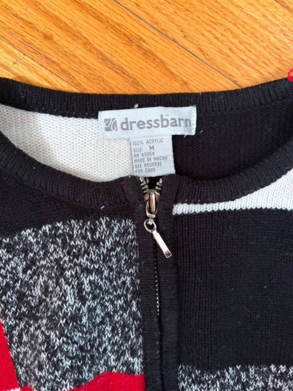 Checkered Zip Up - Picture 3 of 4